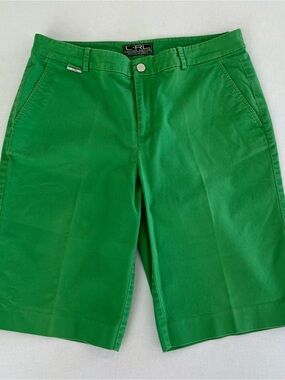 Lauren Active by Ralph Lauren Woman’s Green Bermuda Golf Active Shorts size 10